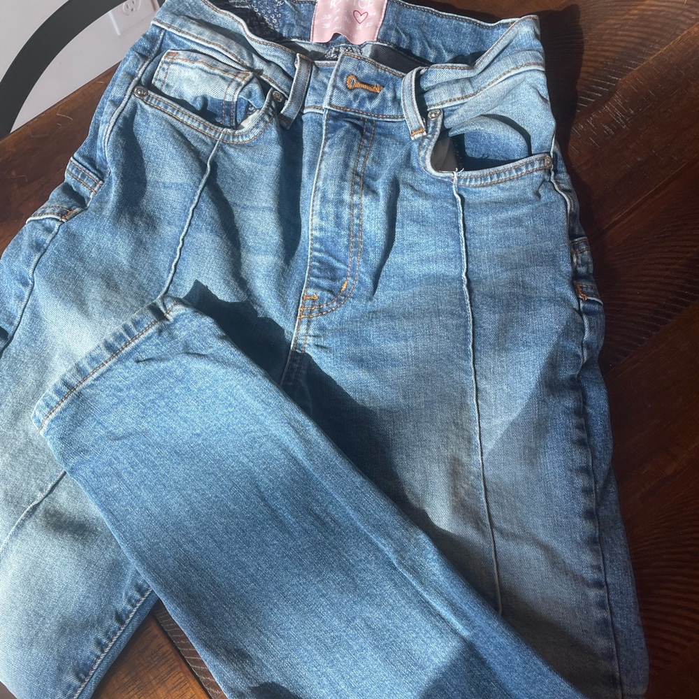 High waisted skinny jeans